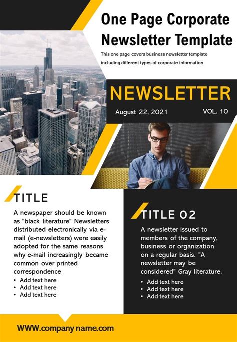 Free Powerpoint Newsletter Template